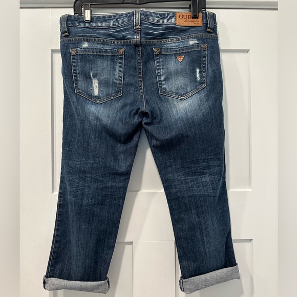 Guess Jeans Cropped Distressed Jeans Size 30 - Picture 2 of 4